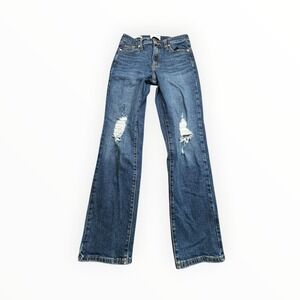 Universal Thread Straight Leg Jeans - Distressed Mid Blue